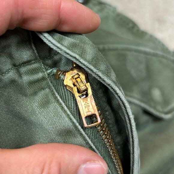 Vintage 60s OG 107 Wind Resistant Field Shell Trousers 30x31 Military Baggy - Picture 7 of 14